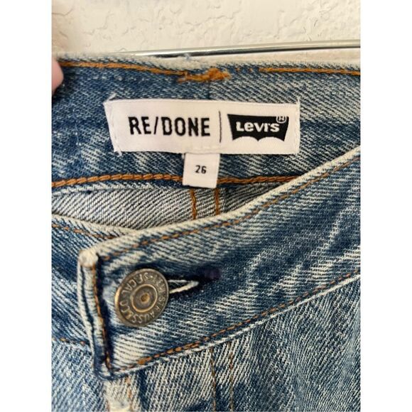 Re/Done Levi’s Mid Rise Skinny Indigo Jeans NWT - Picture 3 of 11